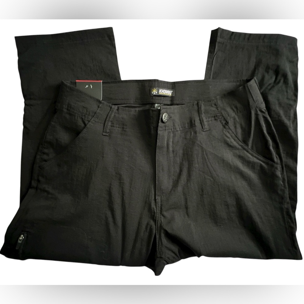 Khombu Lightweight Black Capri Pants, NWT, Size M